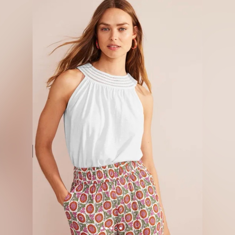 Boden Trim Neck Jersey Swing Top 20-22